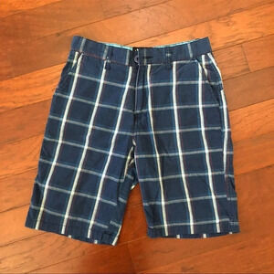 Micro Boys shorts 14 blue checker excellent condition